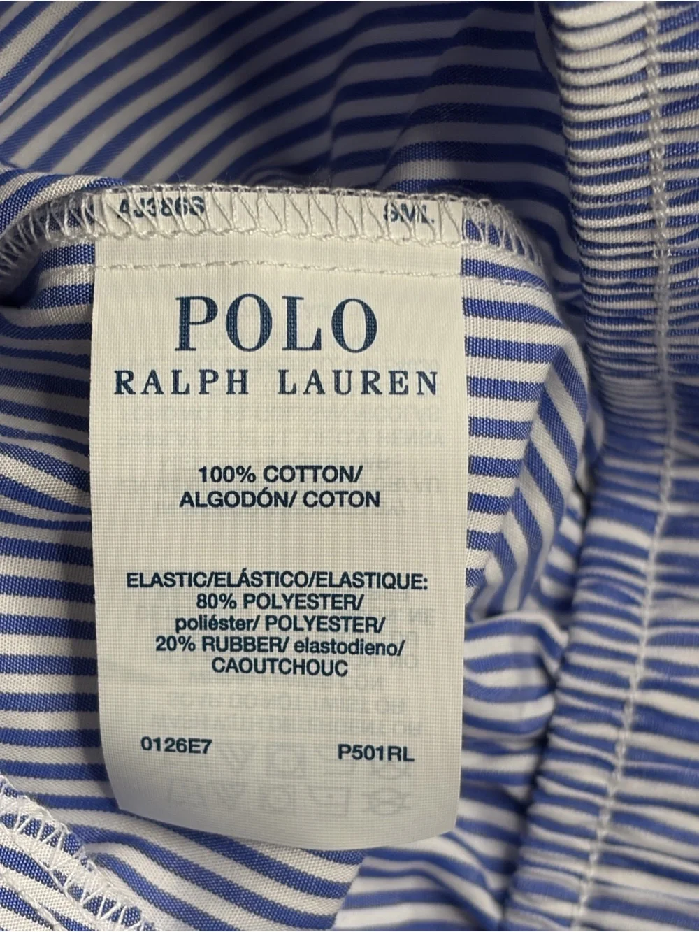 Polo Ralph Lauren Cotton Pajama Pant Striped Seersucker Men’s Size S NWT